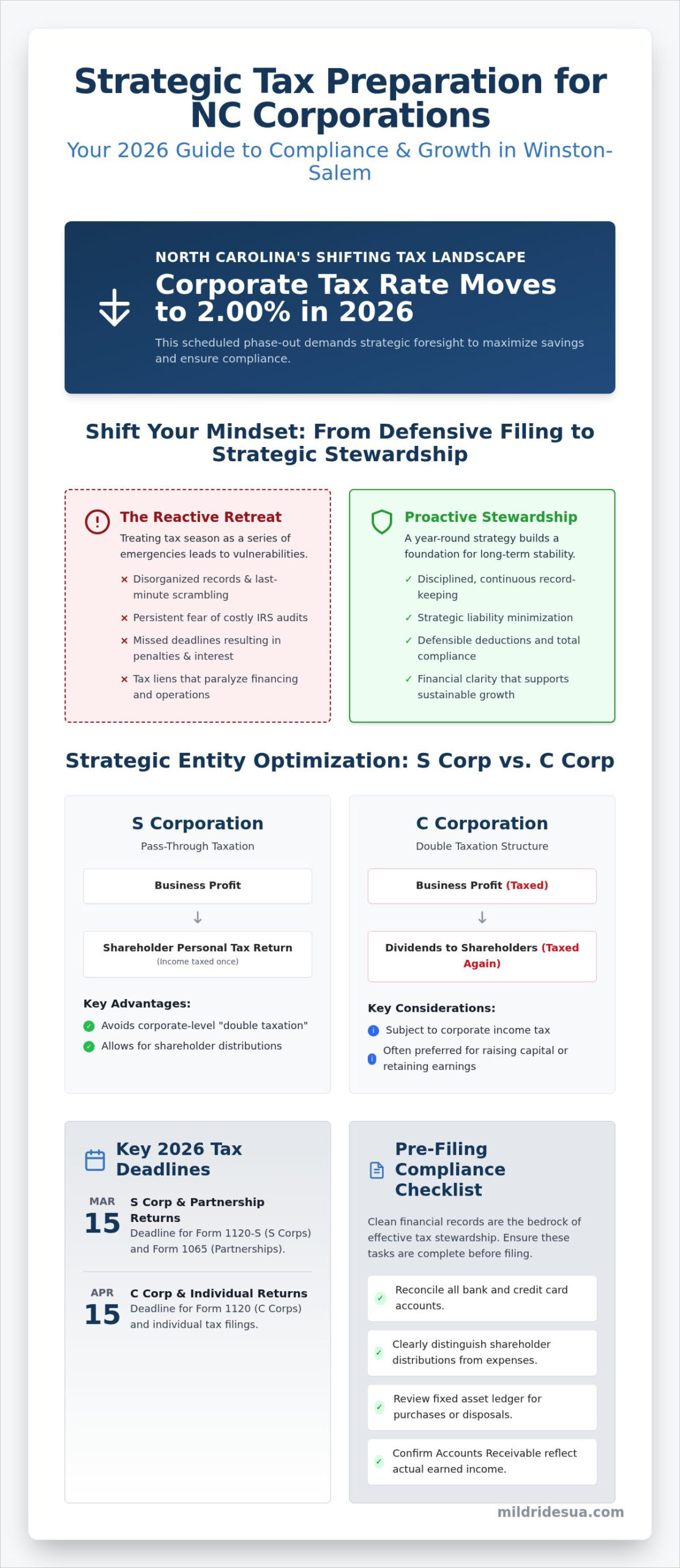 Winston-Salem Corporate Tax Preparation Guide 2026