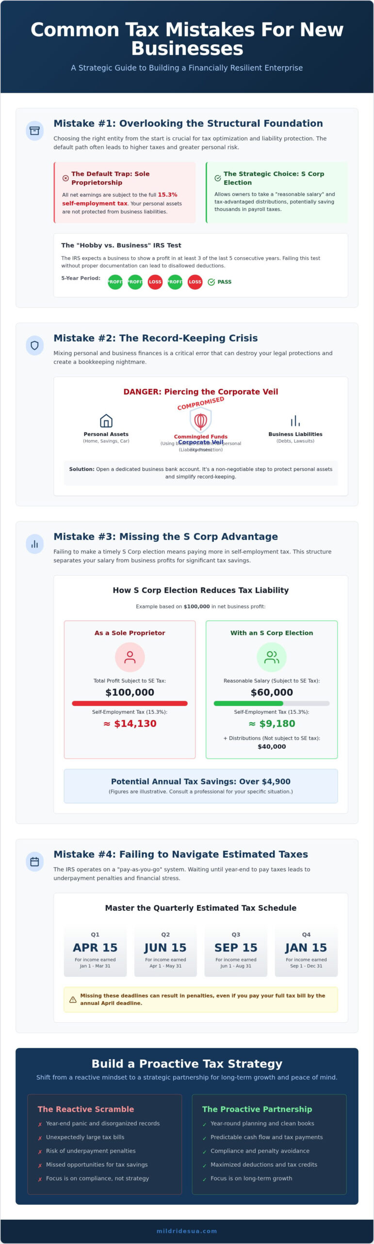Common Tax Mistakes for New Businesses: 2026 Guide